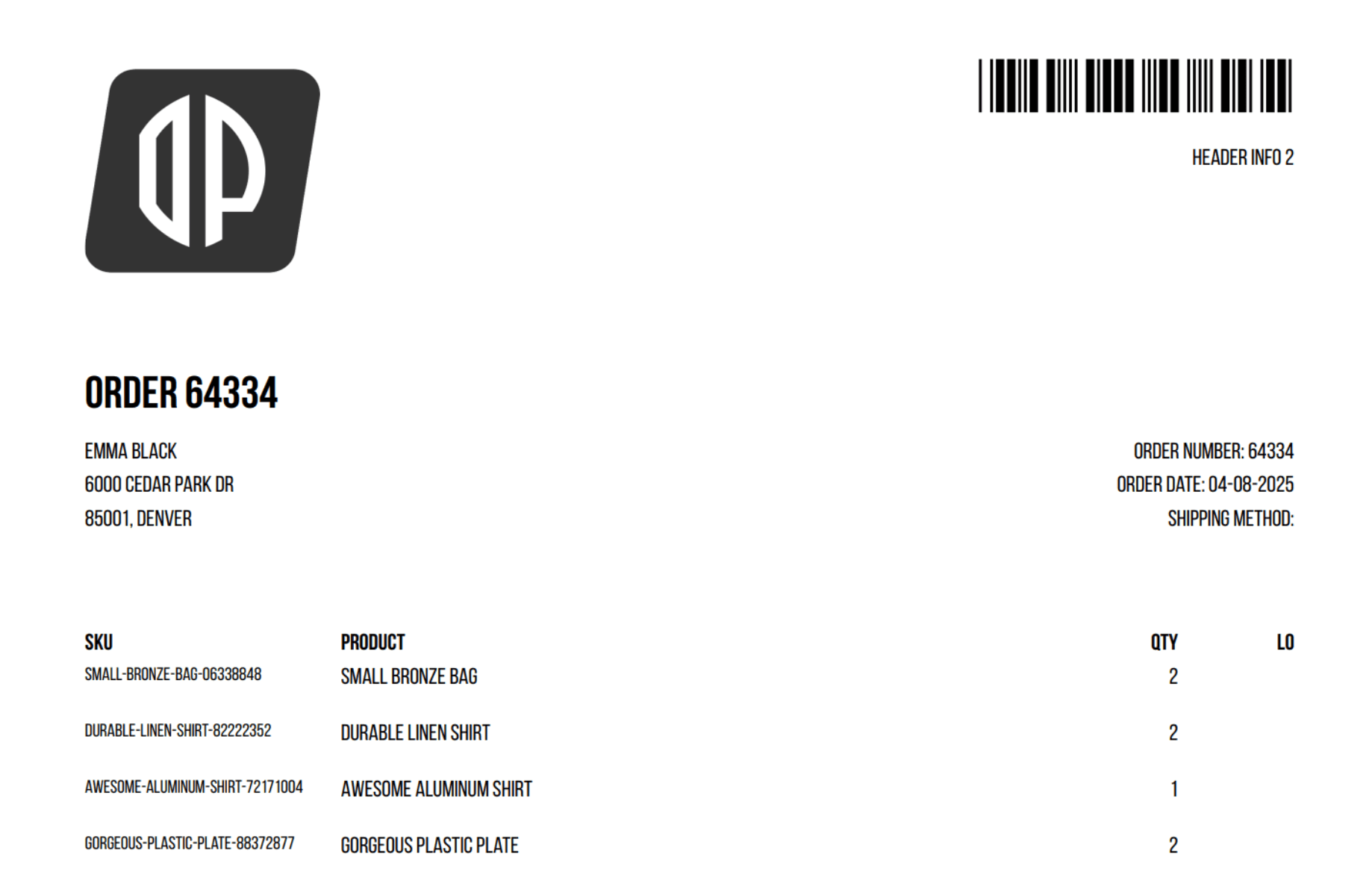 Orderpiqer WMS - Pick lists